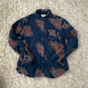 Obey Floral Button Up